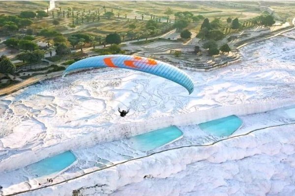 Paragliding at Pamukkale